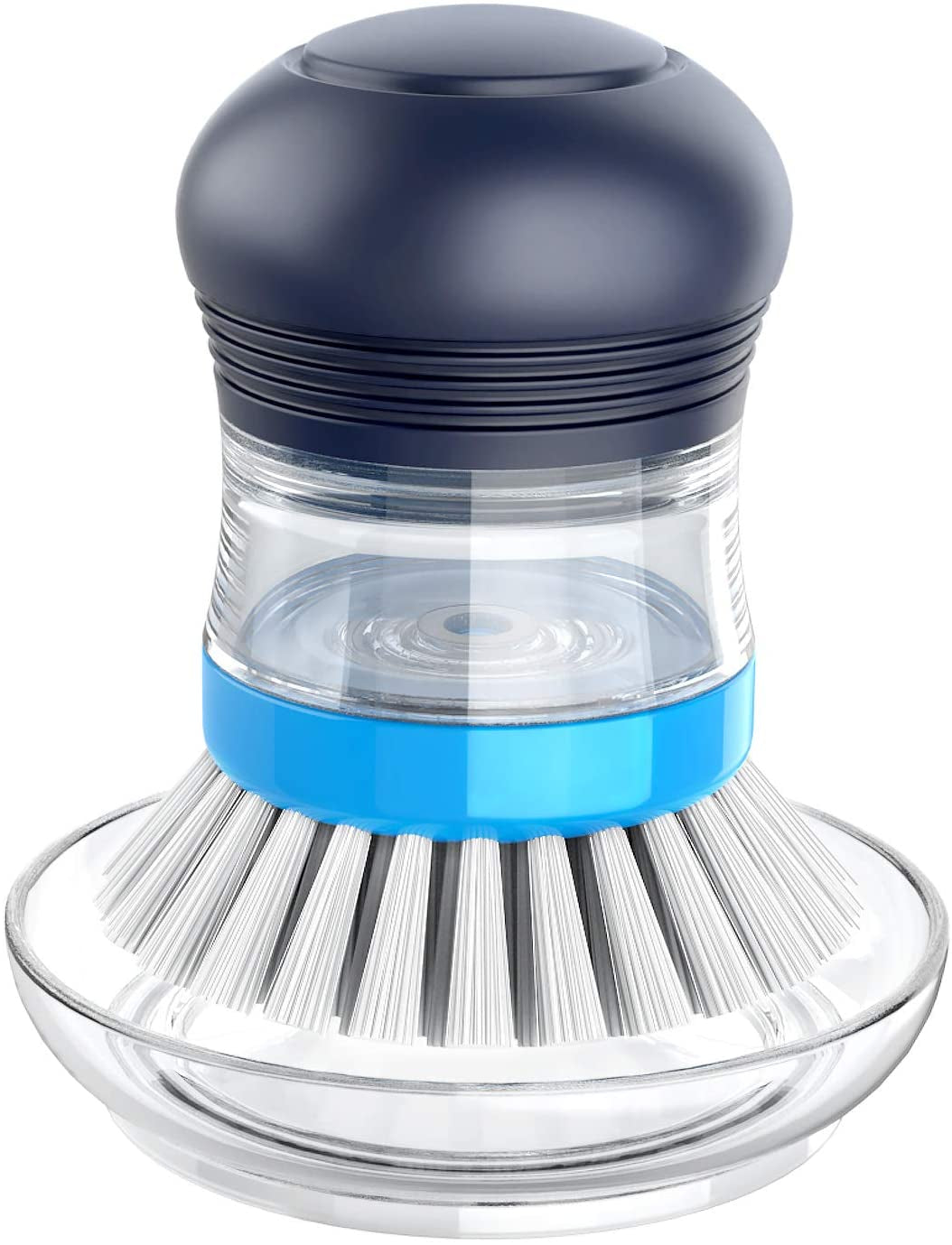 Soap Dispensing Palm Brush Storage Set for Kitchen Cleaning - Includes Holder for Pots, Pans, and Sinks